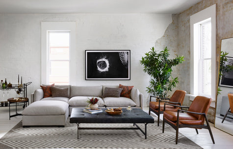 Four Hands Westwood 3 PC Sectional with Ottoman