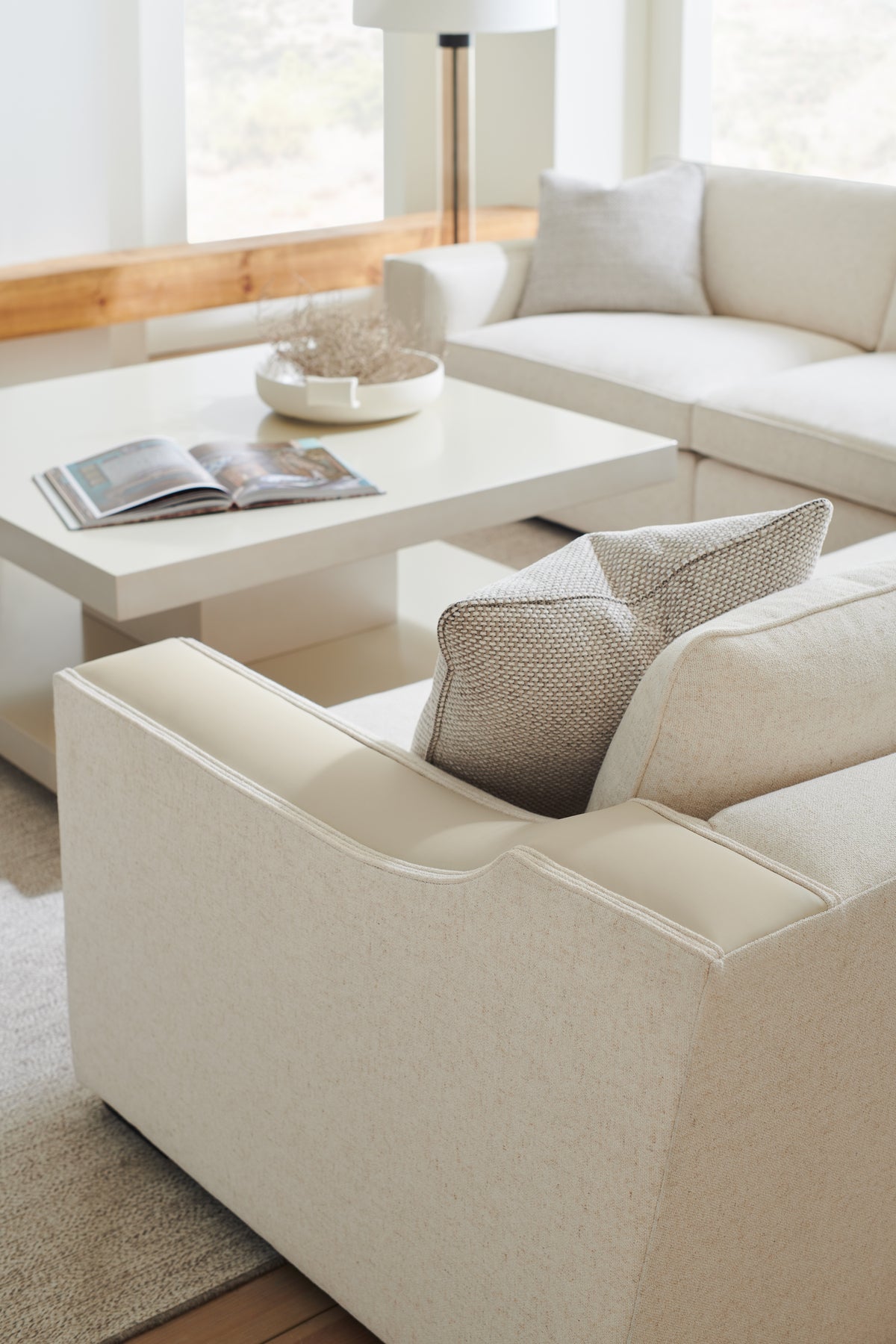 Caracole Upholstery Back On Track Laf Chair DSC