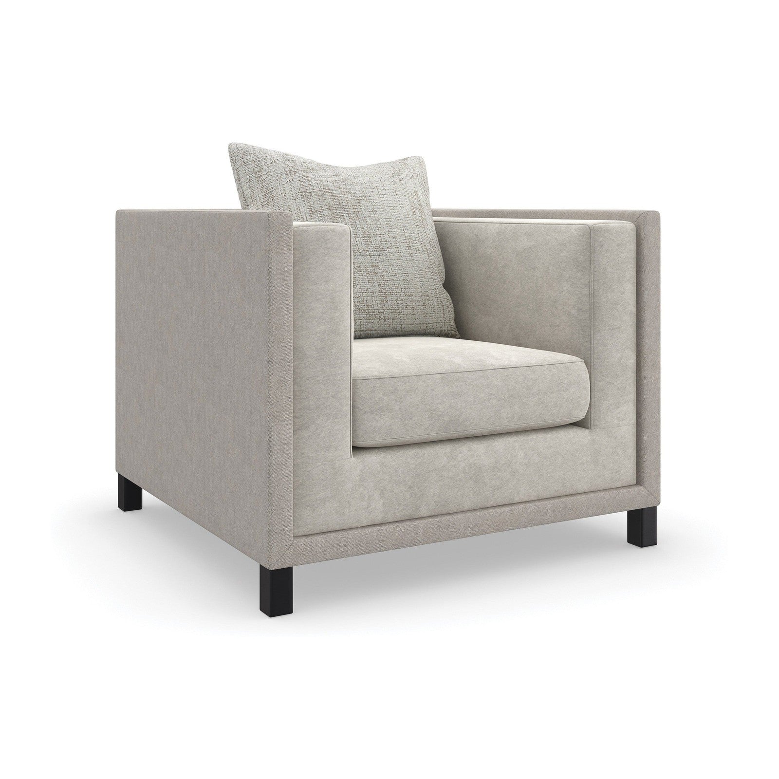 Caracole Upholstery Tuxedo Chair B