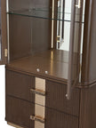 Michael Amini West Kensington Display Cabinet - Medium Espresso