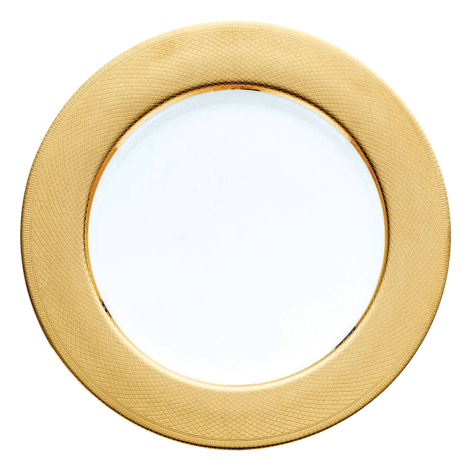 Christofle Guilloché Porcelain Underplate 30 Cm Gilded Porcelain Charger