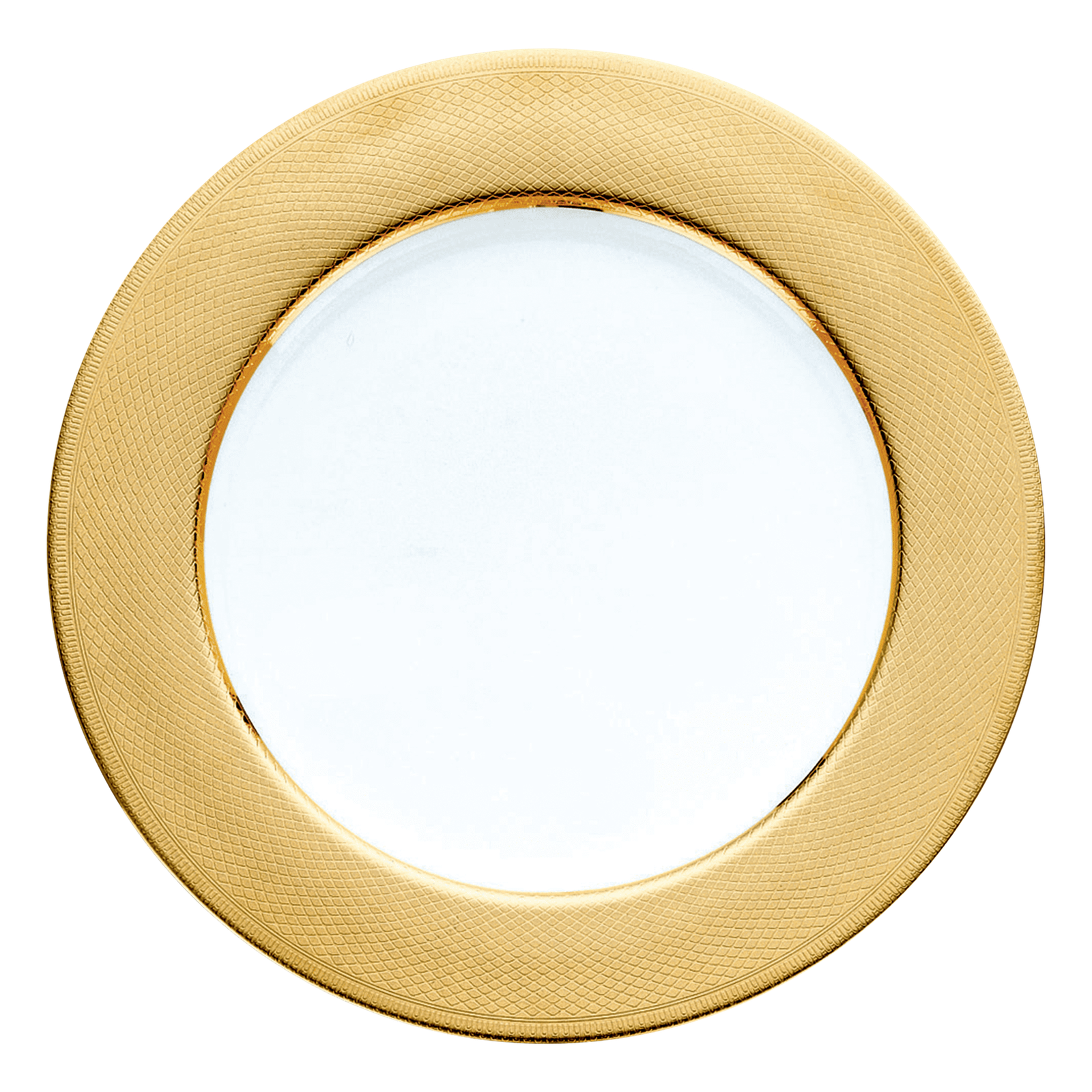 Christofle Guilloché Porcelain Underplate 30 Cm Gilded Porcelain Charger