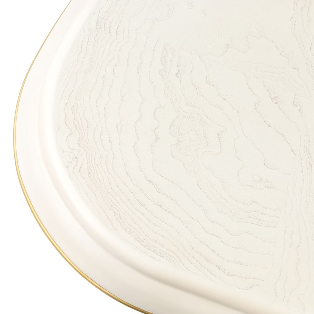 Michael Amini La Terrazza Double Pedestal Dining Table - Creamy Pearl