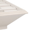 Michael Amini Fantosini King Fan Bed - Silver Leaf