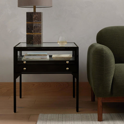 Four Hands Shadow Box End Table