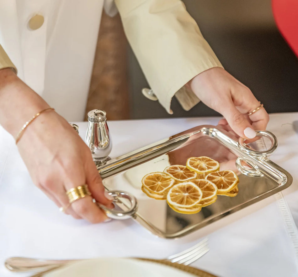 Christofle Vertigo Silver-Plated Tray