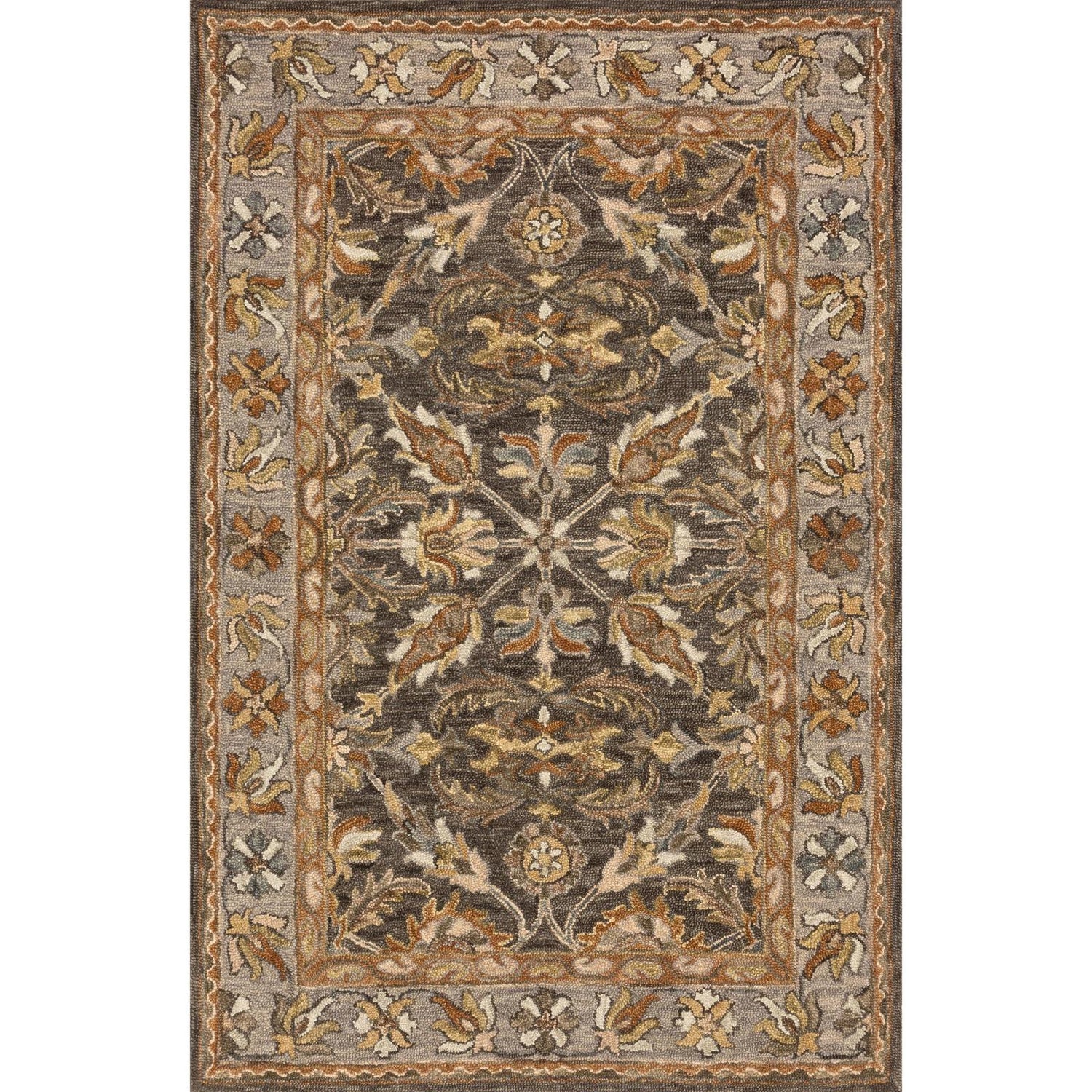 Loloi Victoria VK-06 Dark Taupe / Grey Rug