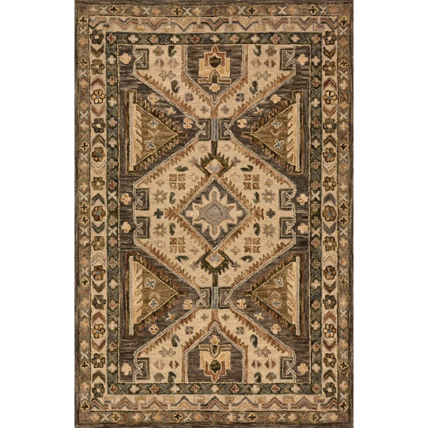 Loloi Victoria VK-07 Walnut / Beige Rug