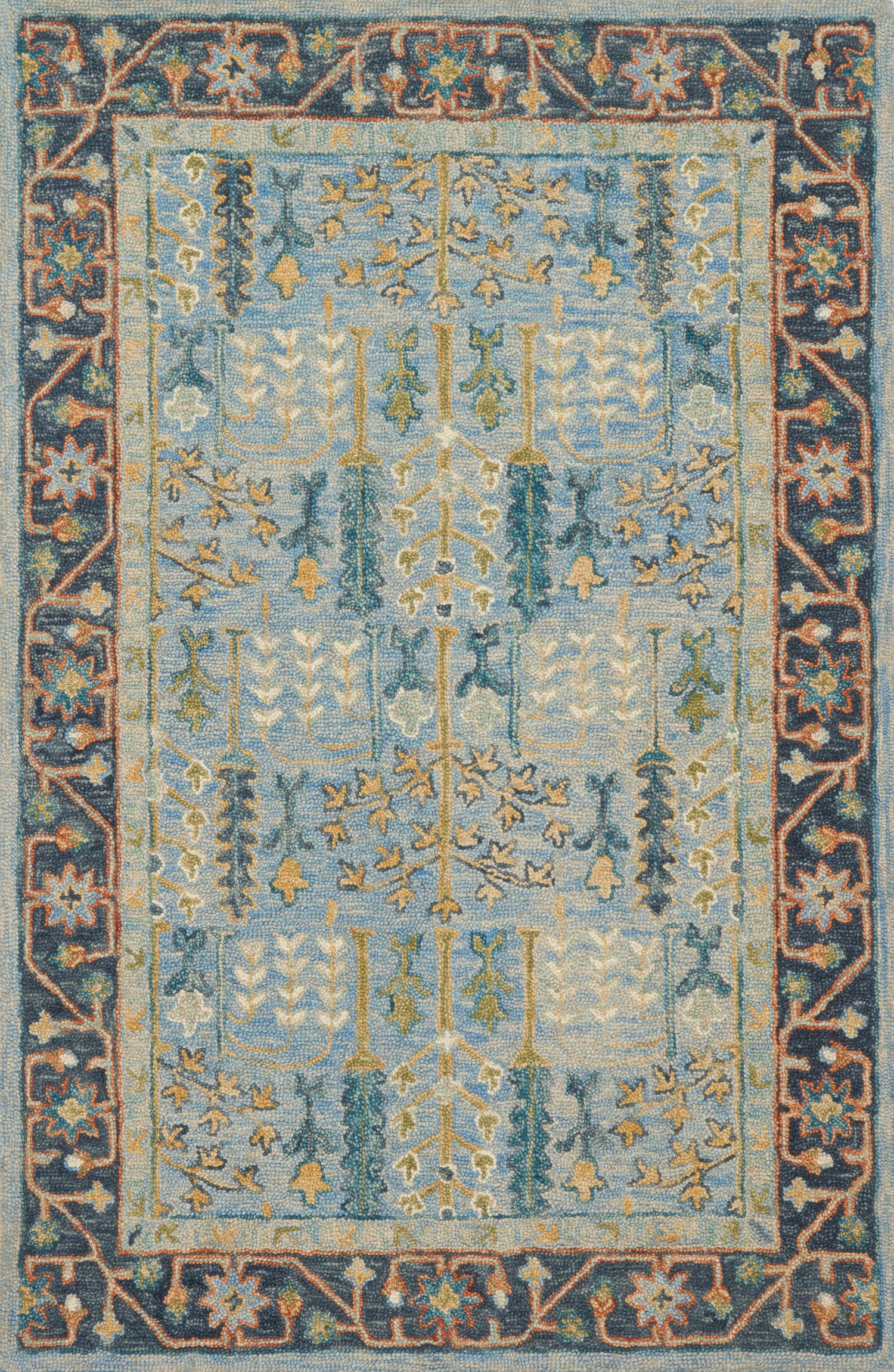 Loloi Victoria VK-12 Lt Blue / Dk Blue Rug
