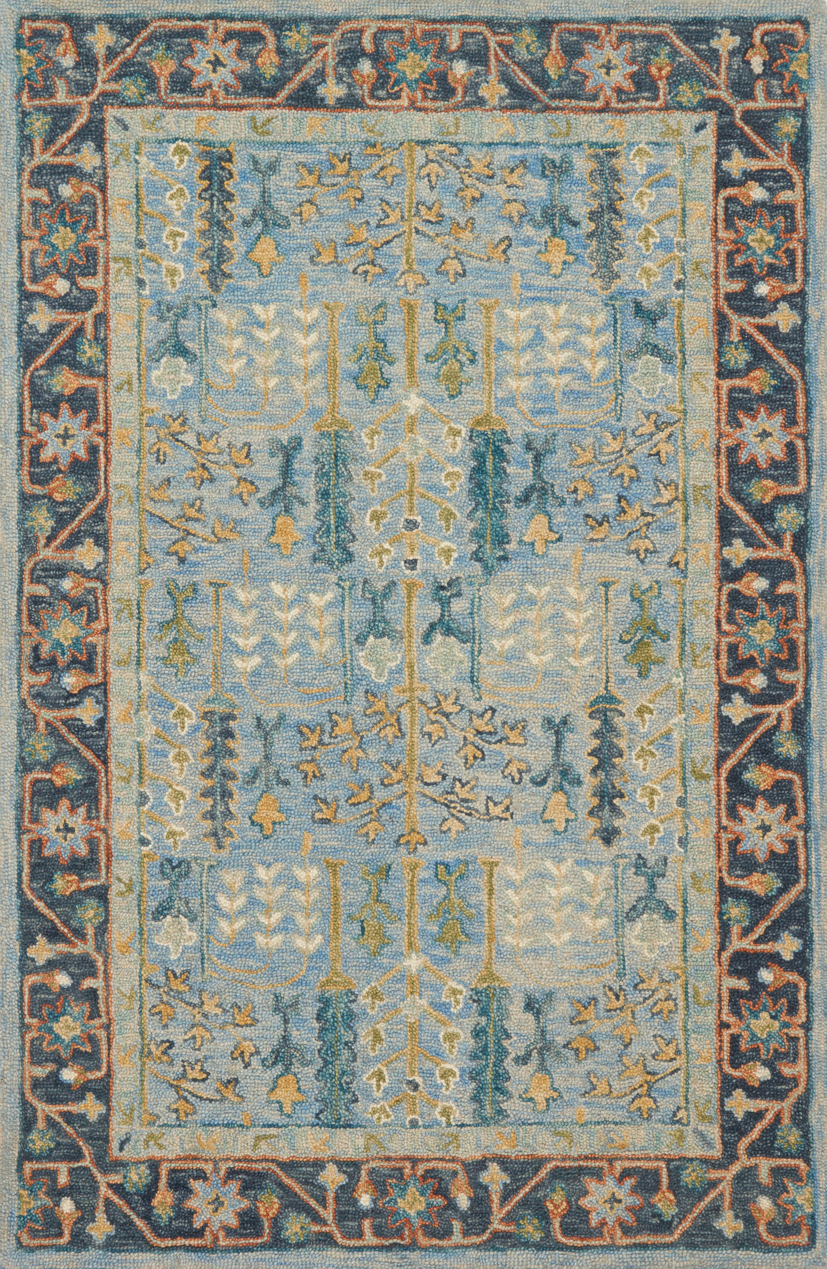 Loloi Victoria VK-12 Lt Blue / Dk Blue Rug