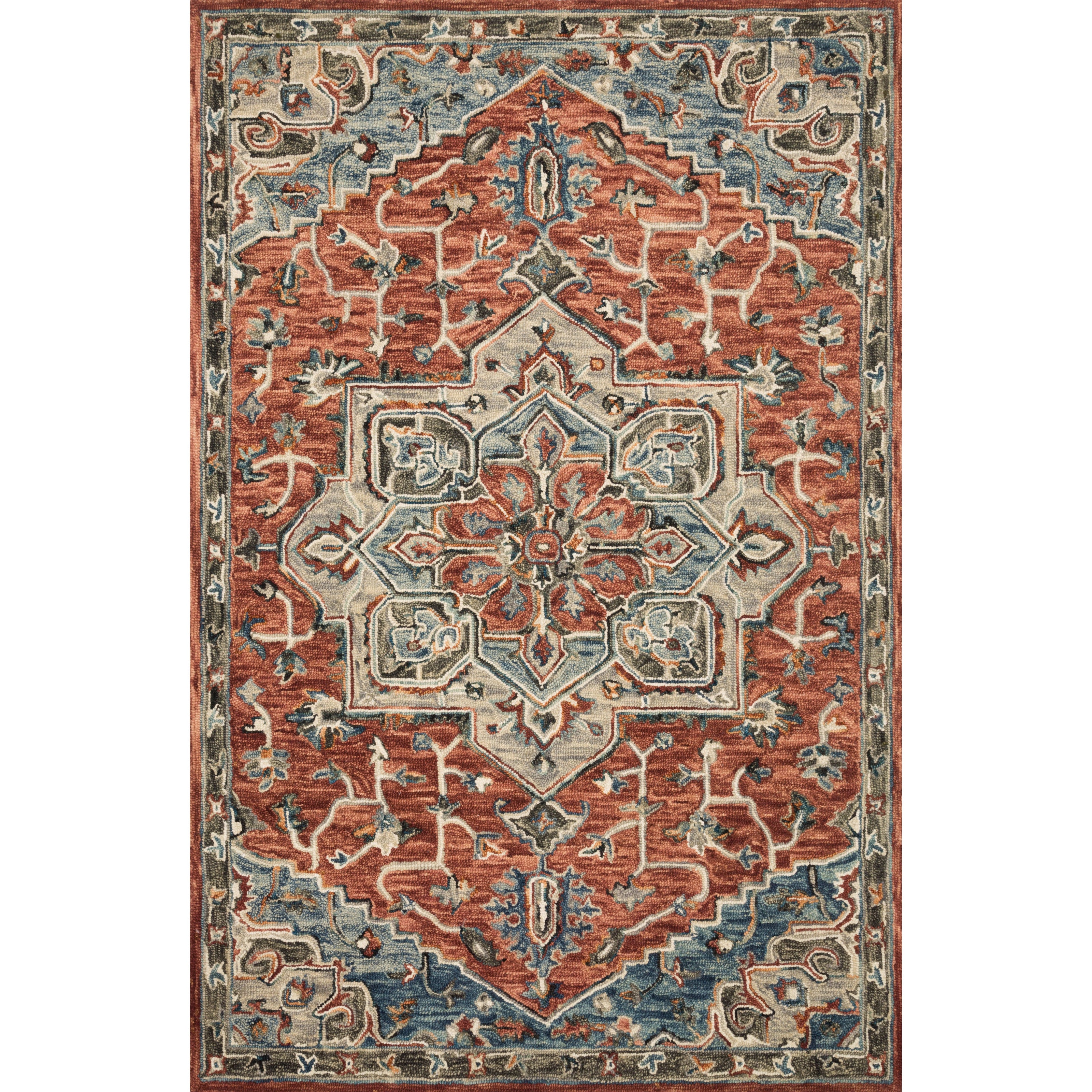 Loloi Victoria VK-15 Red / Multi Rug