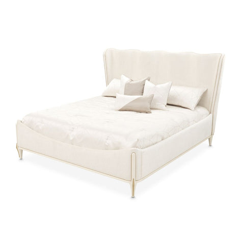 Michael Amini La Terrazza Panel Bed - Creamy Pearl