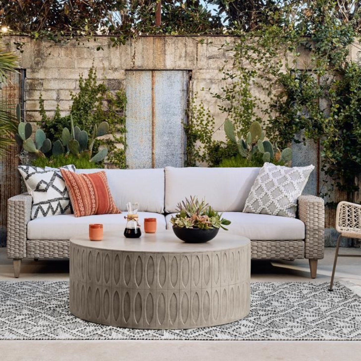 Four Hands Colorado Drum Coffee Table