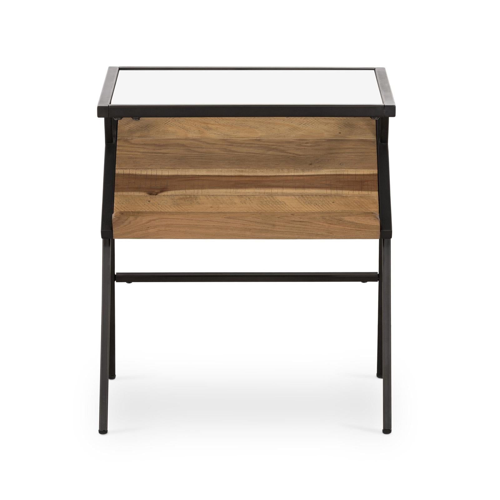 Four Hands Mondrian Gunmetal Side Table