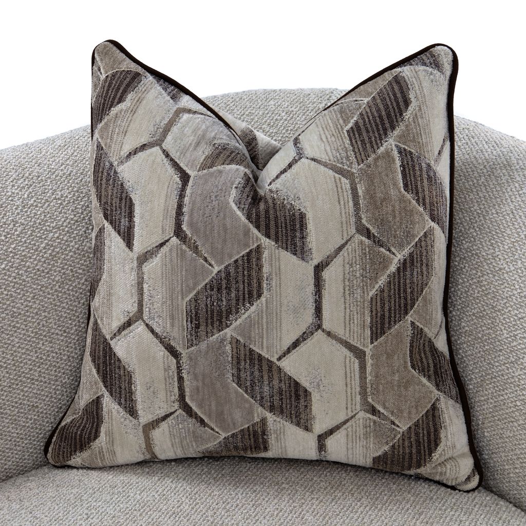 Michael Amini West Kensington Loveseat - Buff/Medium Espresso