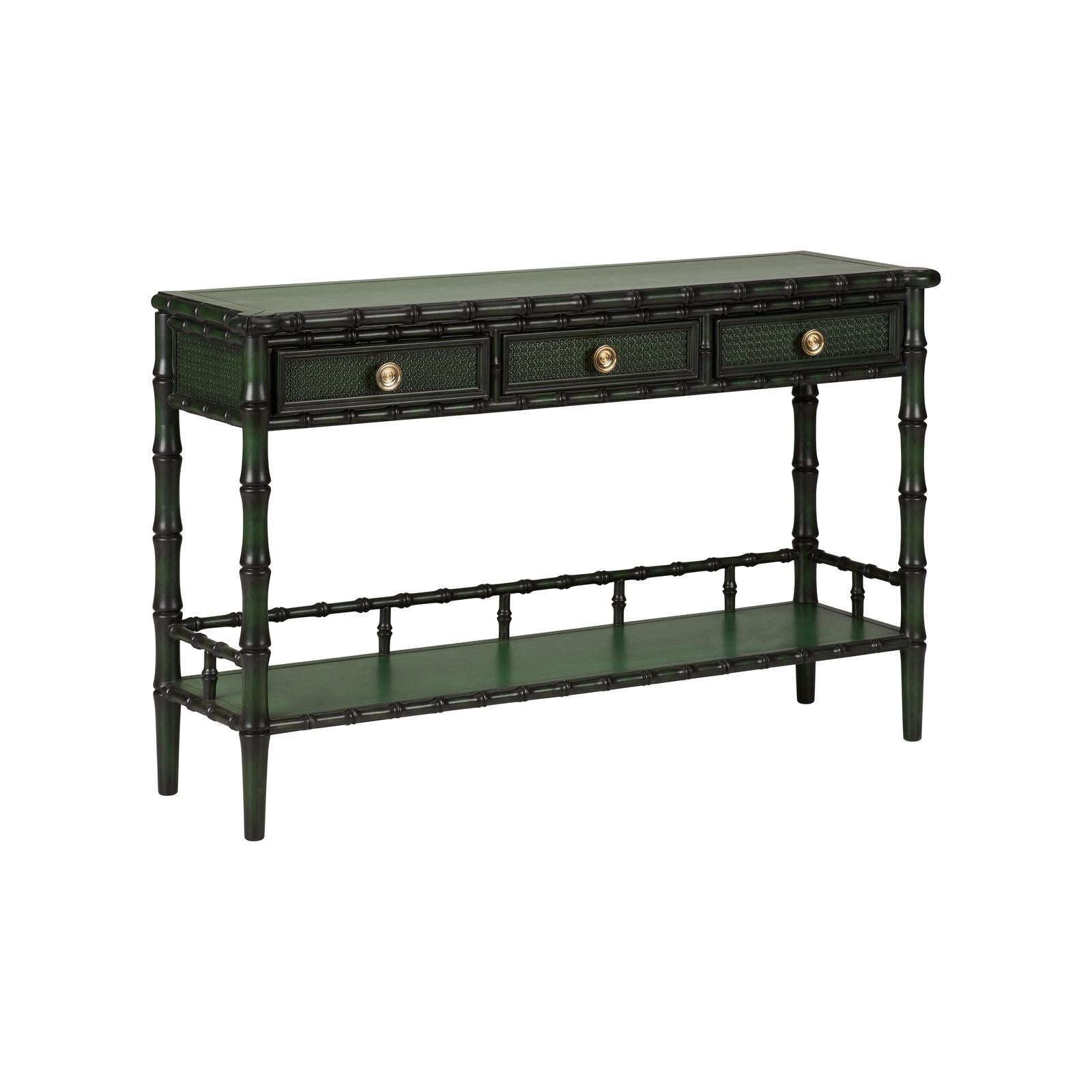 Wildwood Borneo Console, Emerald Green