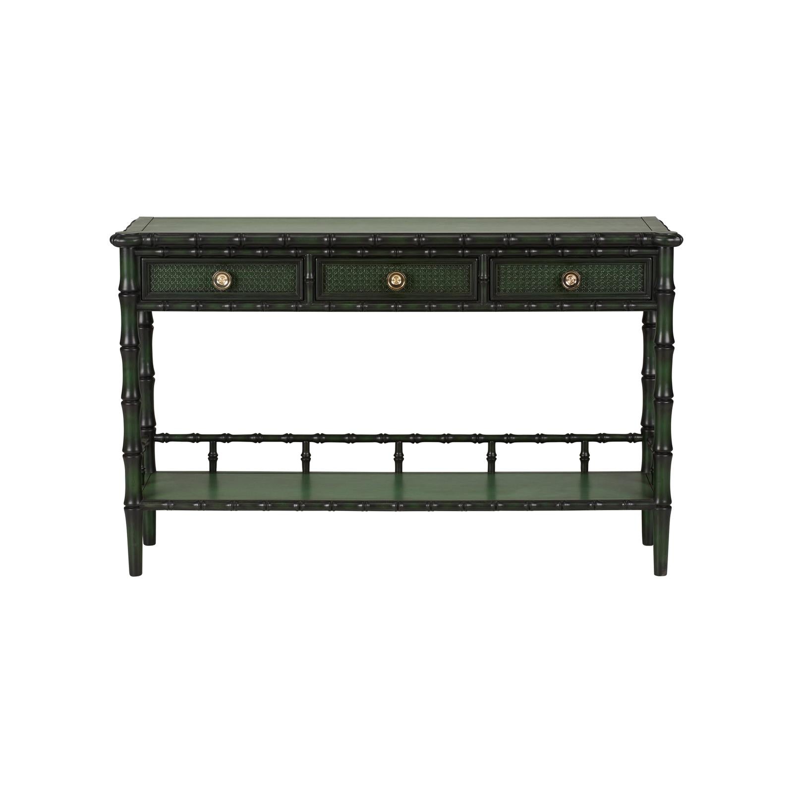 Wildwood Borneo Console, Emerald Green