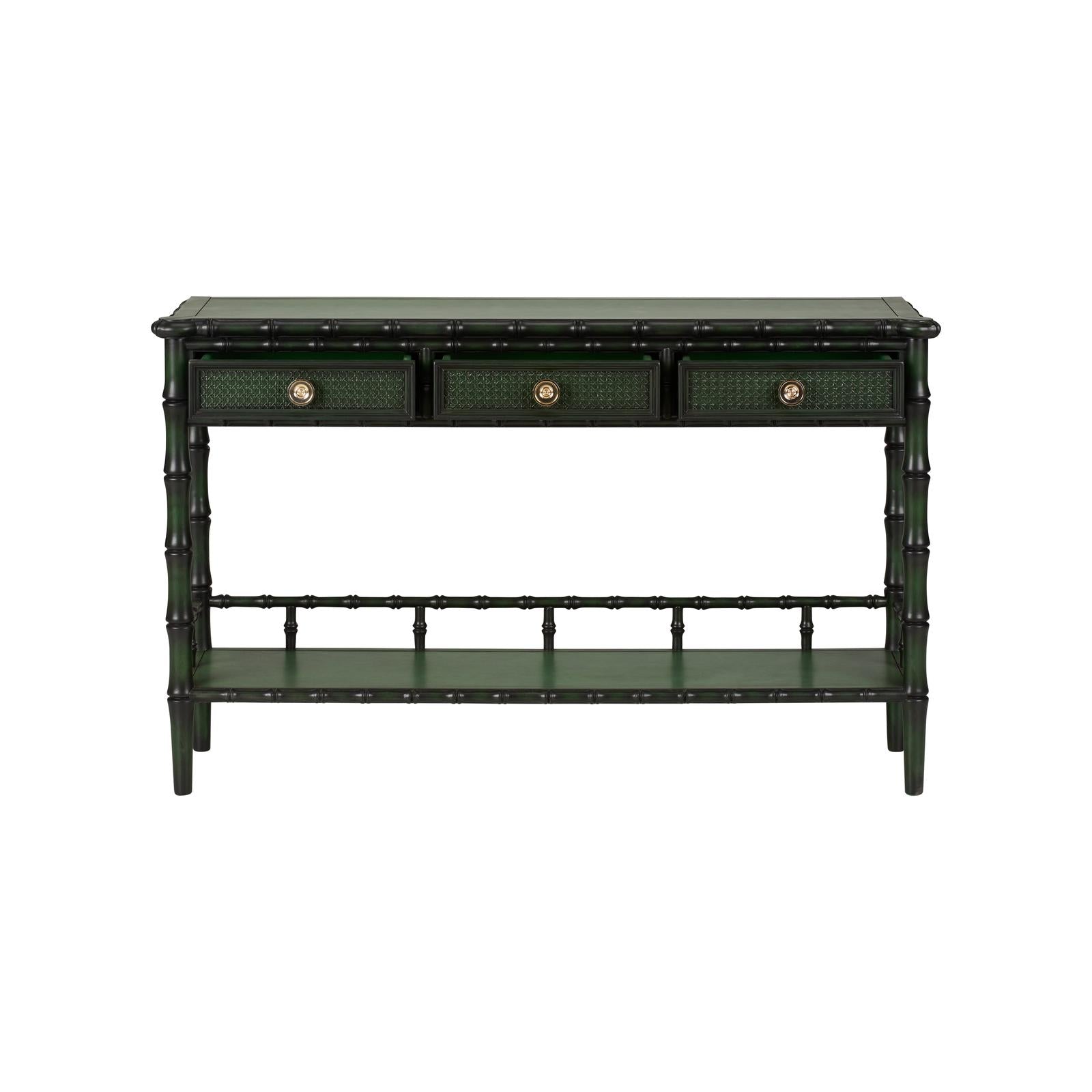 Wildwood Borneo Console, Emerald Green