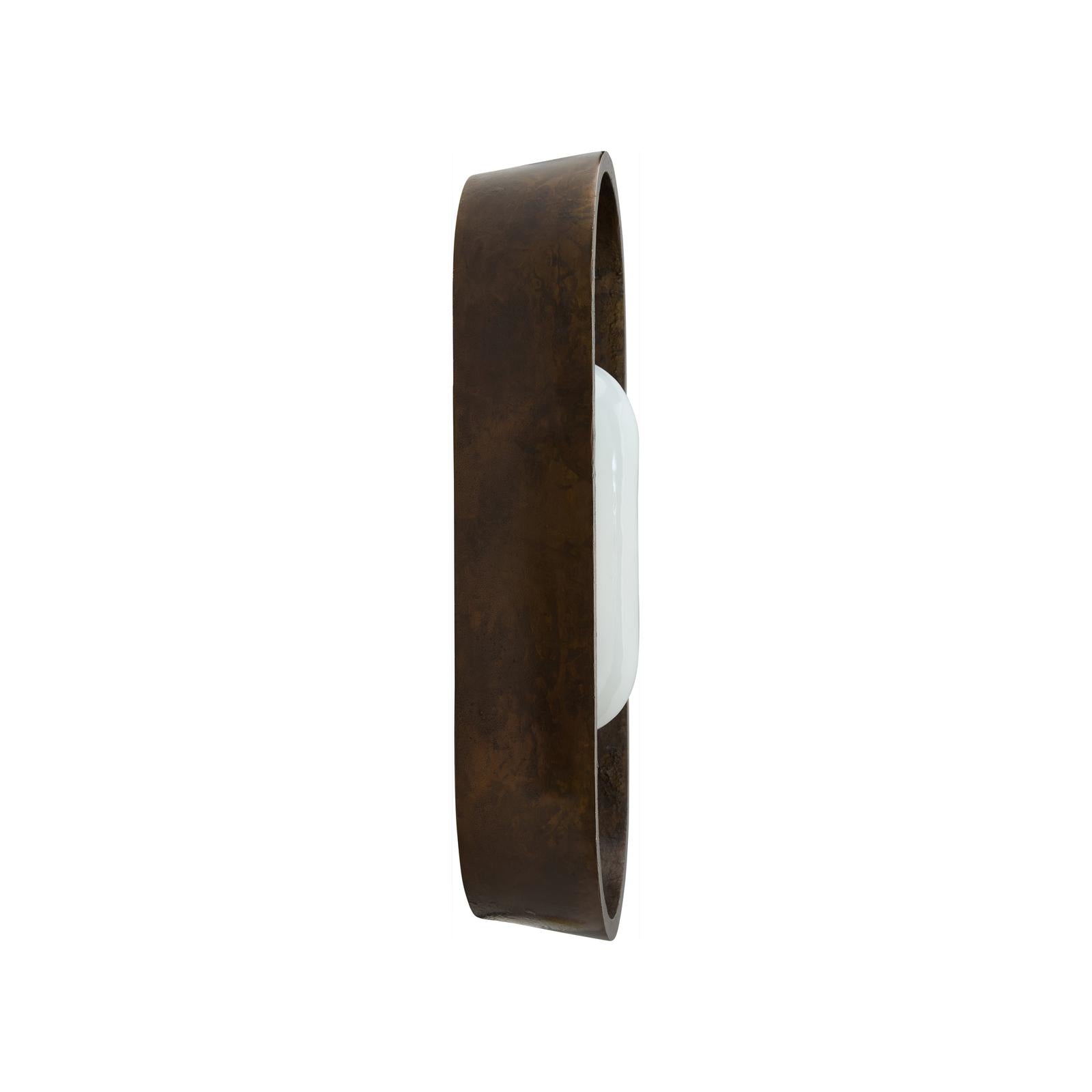 Wildwood Sheldon Sconce, Weathered Brass