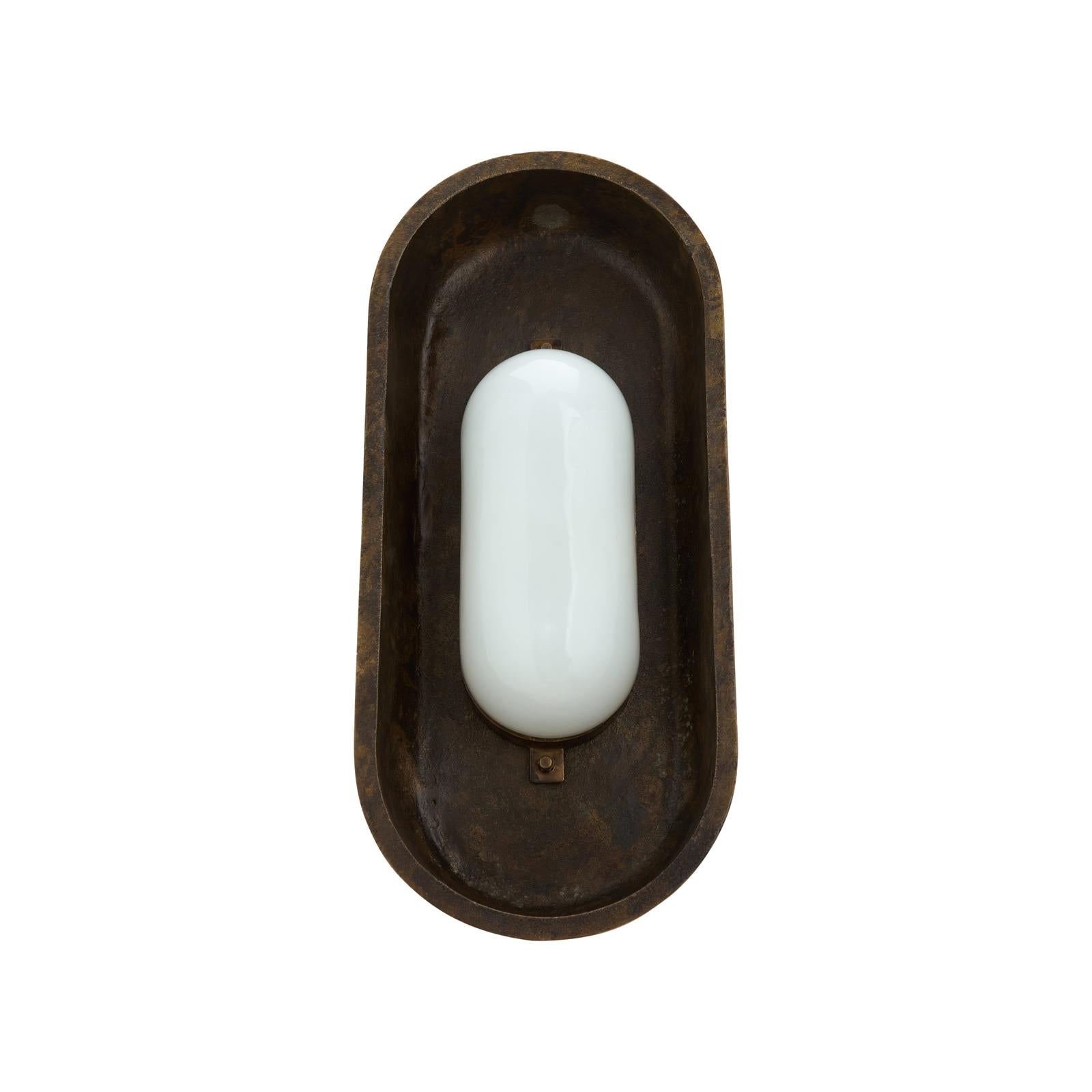 Wildwood Sheldon Sconce, Weathered Brass