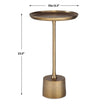 Modern Accents Round Aluminum Accent Table
