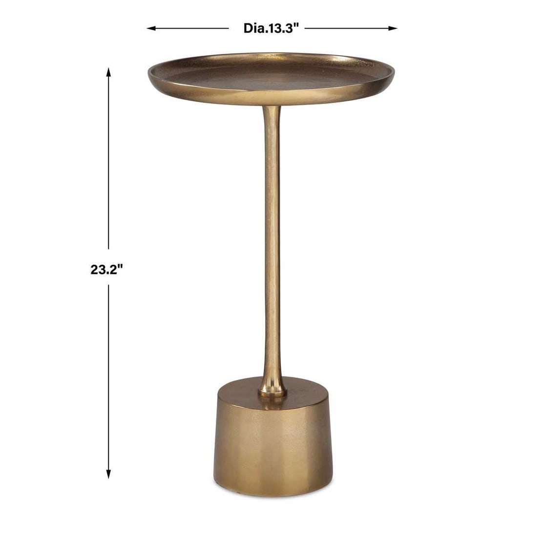 Modern Accents Round Aluminum Accent Table