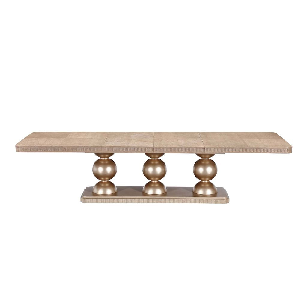 Michael Amini West Kensington Rectangular Dining Table - Sea Salt Caramel