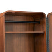 Michael Amini Mason Park Offset Chest with Storage Mirror - Umber