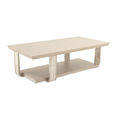Michael Amini Lotus Bay Rectangular Cocktail Table - Sand