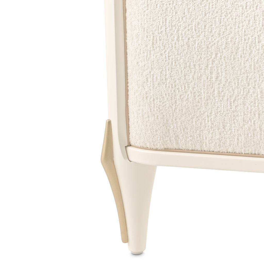 Michael Amini La Terrazza Panel Bed - Creamy Pearl