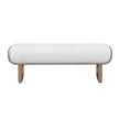 Michael Amini West Kensington Accent Bench - Sea Salt Caramel