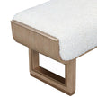 Michael Amini West Kensington Accent Bench - Sea Salt Caramel