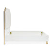 Michael Amini Palm Gate Upholstered Bed - Cloud White