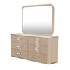 Michael Amini West Kensington Dresser & Wall Mirror - Sea Salt Caramel
