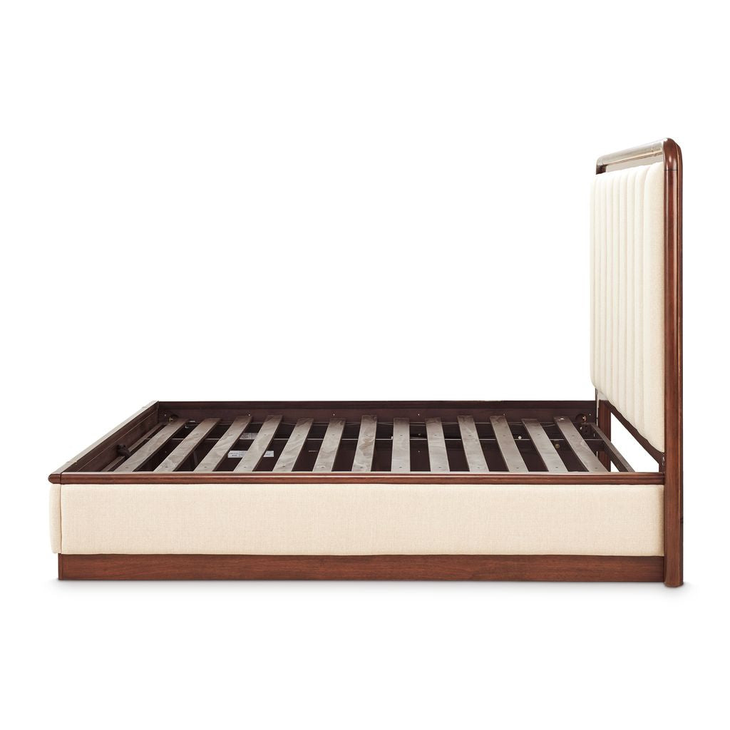 Michael Amini Mason Park Platform Bed with Lift Mechanism - Umber