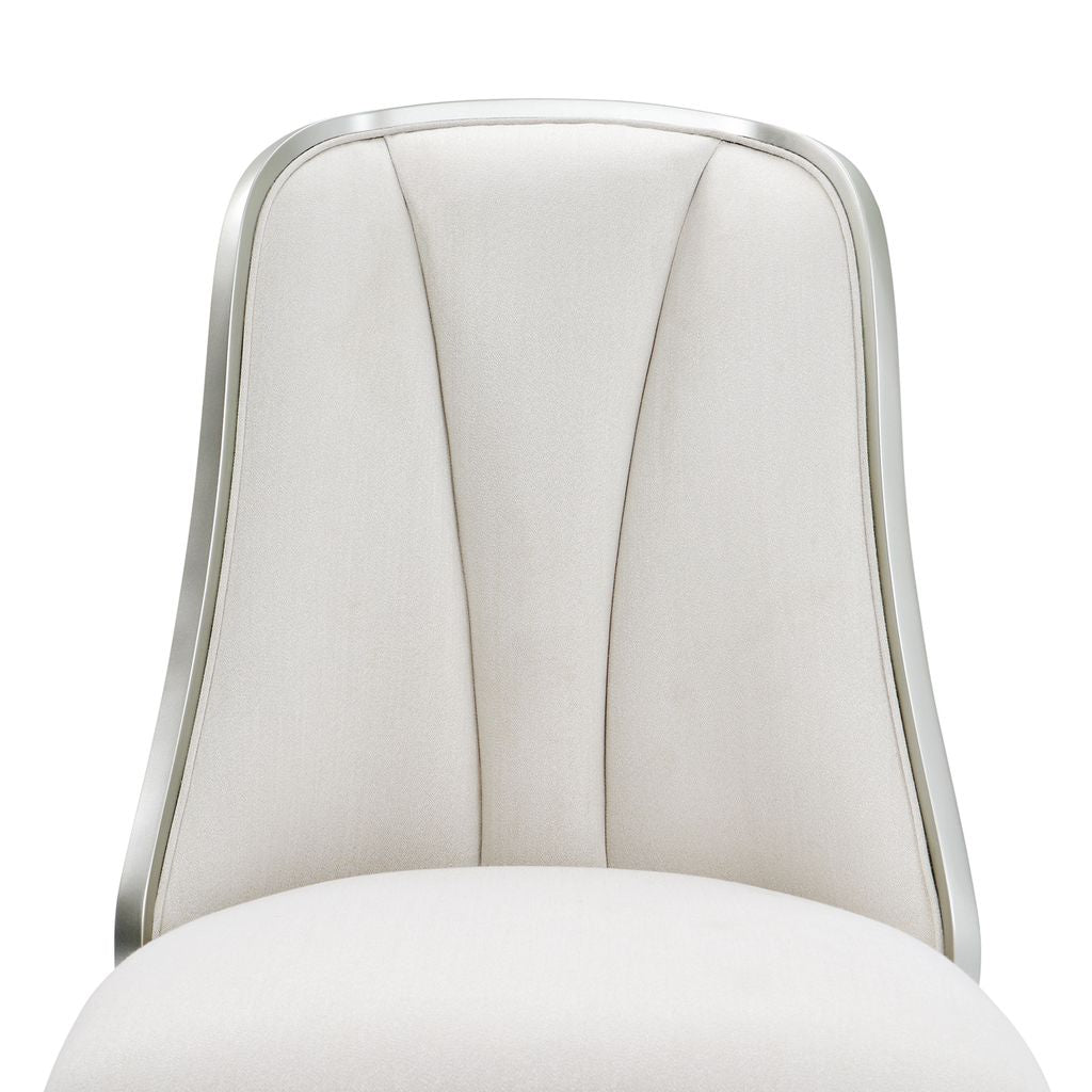 Michael Amini Penthouse Ash Gray Dining Side Chair - Set of 2