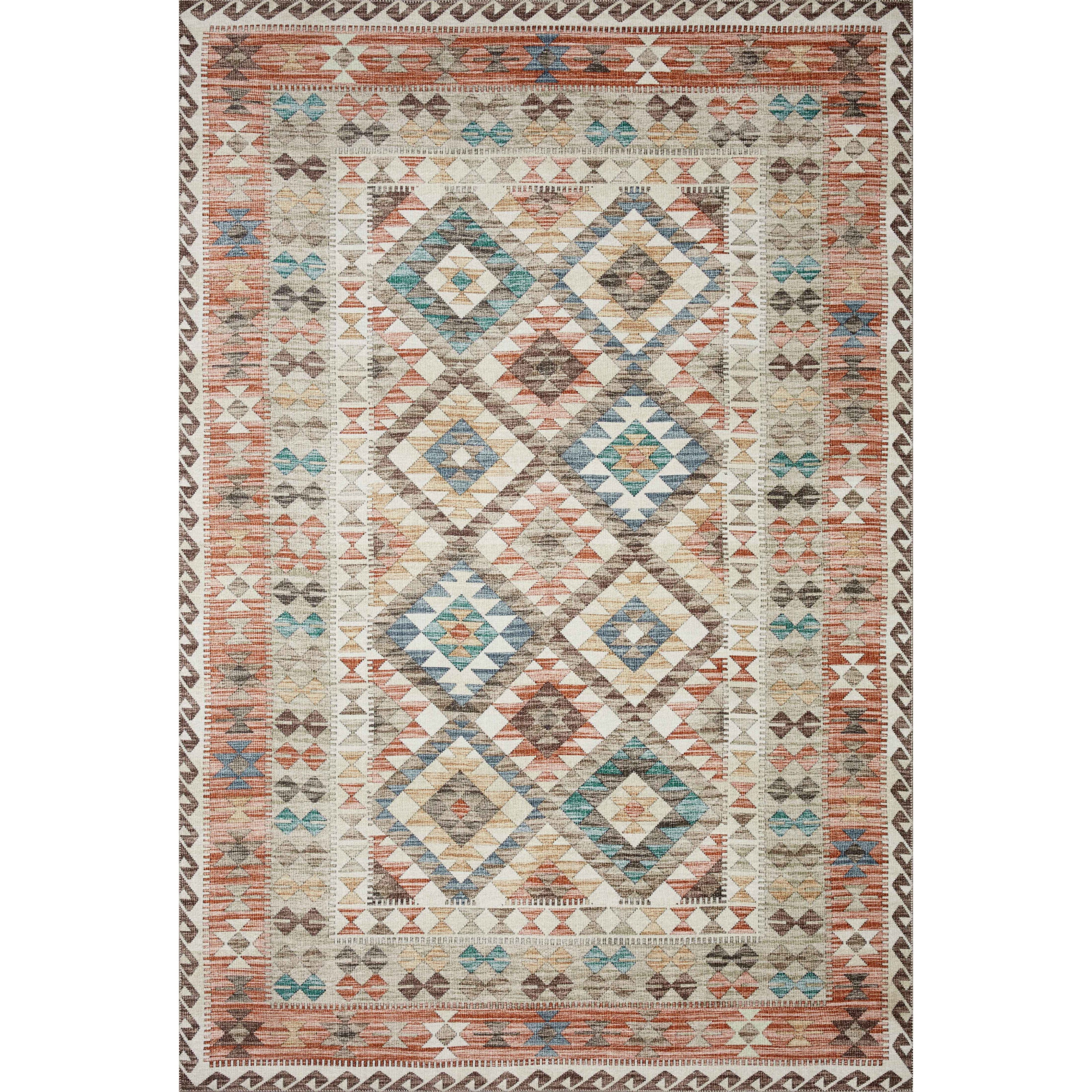 Loloi II Zion ZIO-04 Ivory / Multi Rug