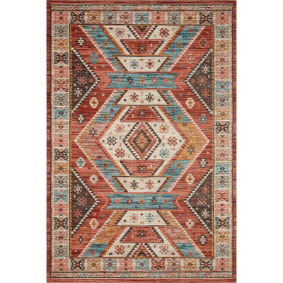 Loloi II Zion ZIO-05 Red / Multi Rug