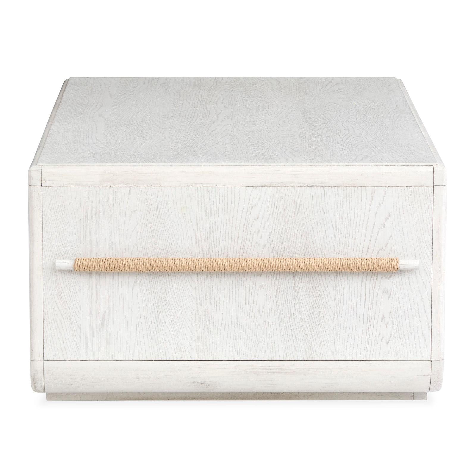 Salt Life Home Sunset Cove Moonlight Pearl Rectangular Cocktail Table with Casters