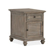 Magnussen Home Lancaster Dovetail Grey End Table