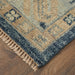 Feizy Fillmore 6943F Traditional Diamond Rug in Blue/Ivory