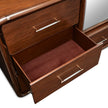 Michael Amini Mason Park Offset Chest with Storage Mirror - Umber