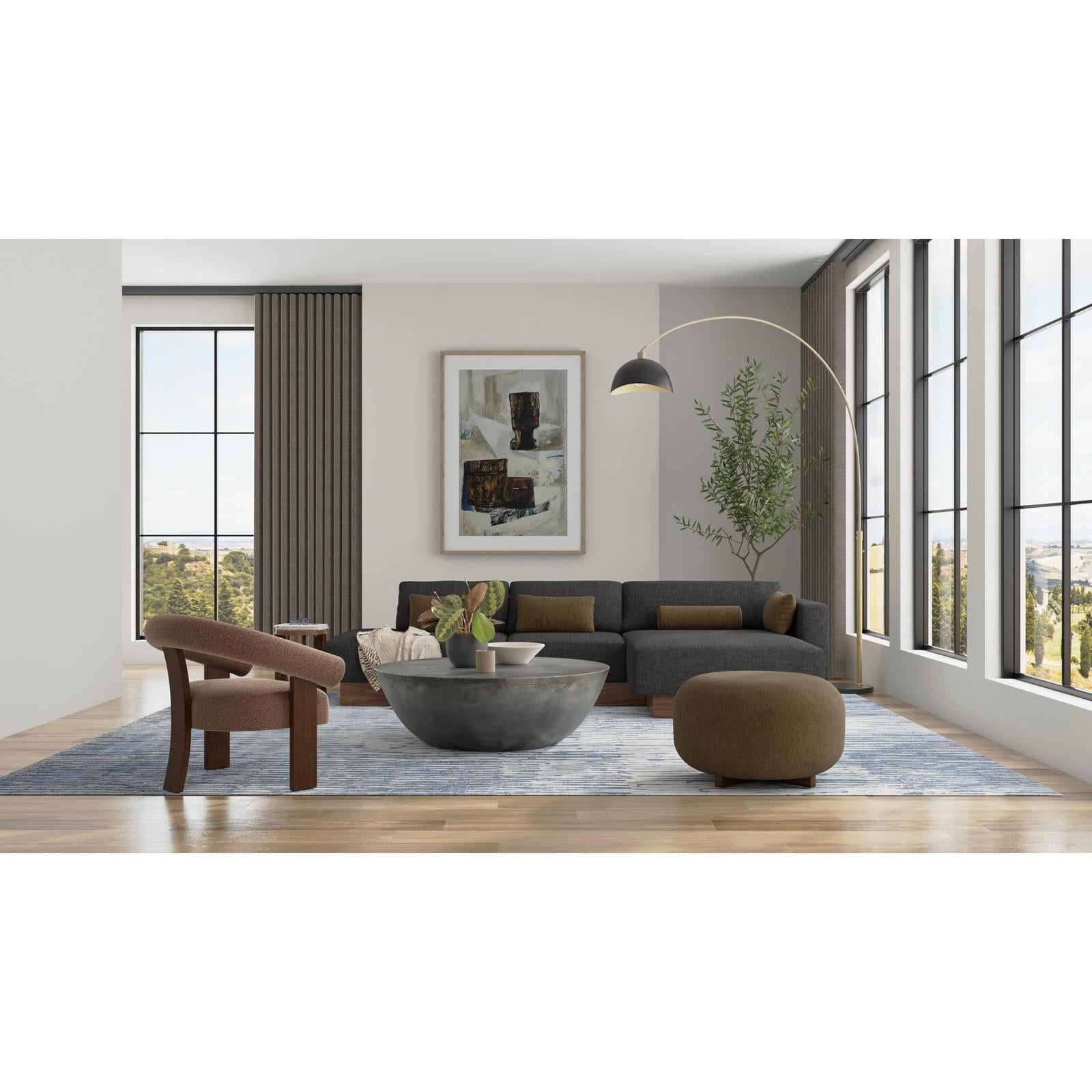 Feizy Braden 8A49F Modern Abstract Rug in Blue/Ivory