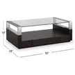 Magnussen Home Revere Graphite Rectangular Cocktail Table With Casters