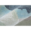 Feizy Kawai 8986F Modern Abstract Rug in Green/Blue/Ivory