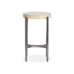 Magnussen Home Jennings Edgecomb Grey And Weathered Antique Nickel Round Accent Table