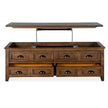 Magnussen Home Bay Creek Toasted Nutmeg Cocktail Table With Casters