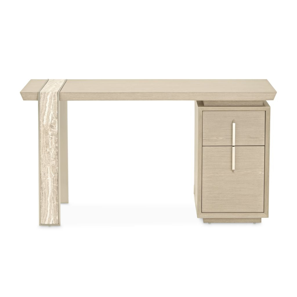 Michael Amini Lotus Bay Vanity Desk - Sand