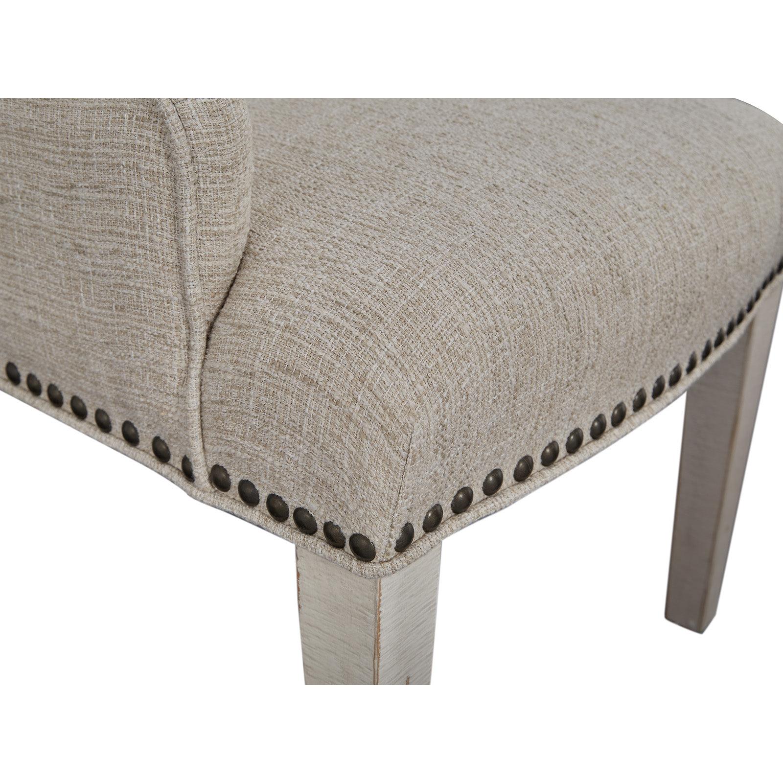 Magnussen Home Bronwyn Alabaster Upholstered Host Chair Set of 2
