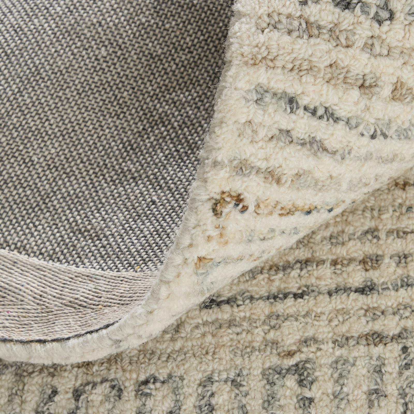 Feizy Belfort 8668F Transitional Geometric Rug in Ivory/Gray/Tan